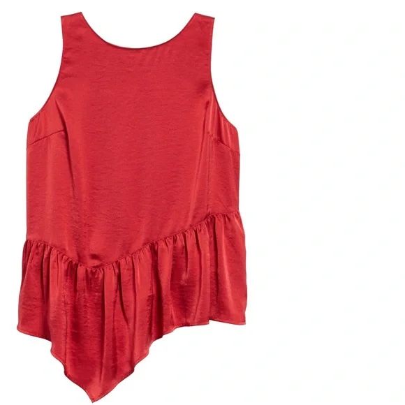 Halogen Asymmetrical Ruffle Top - Picture 4 of 8